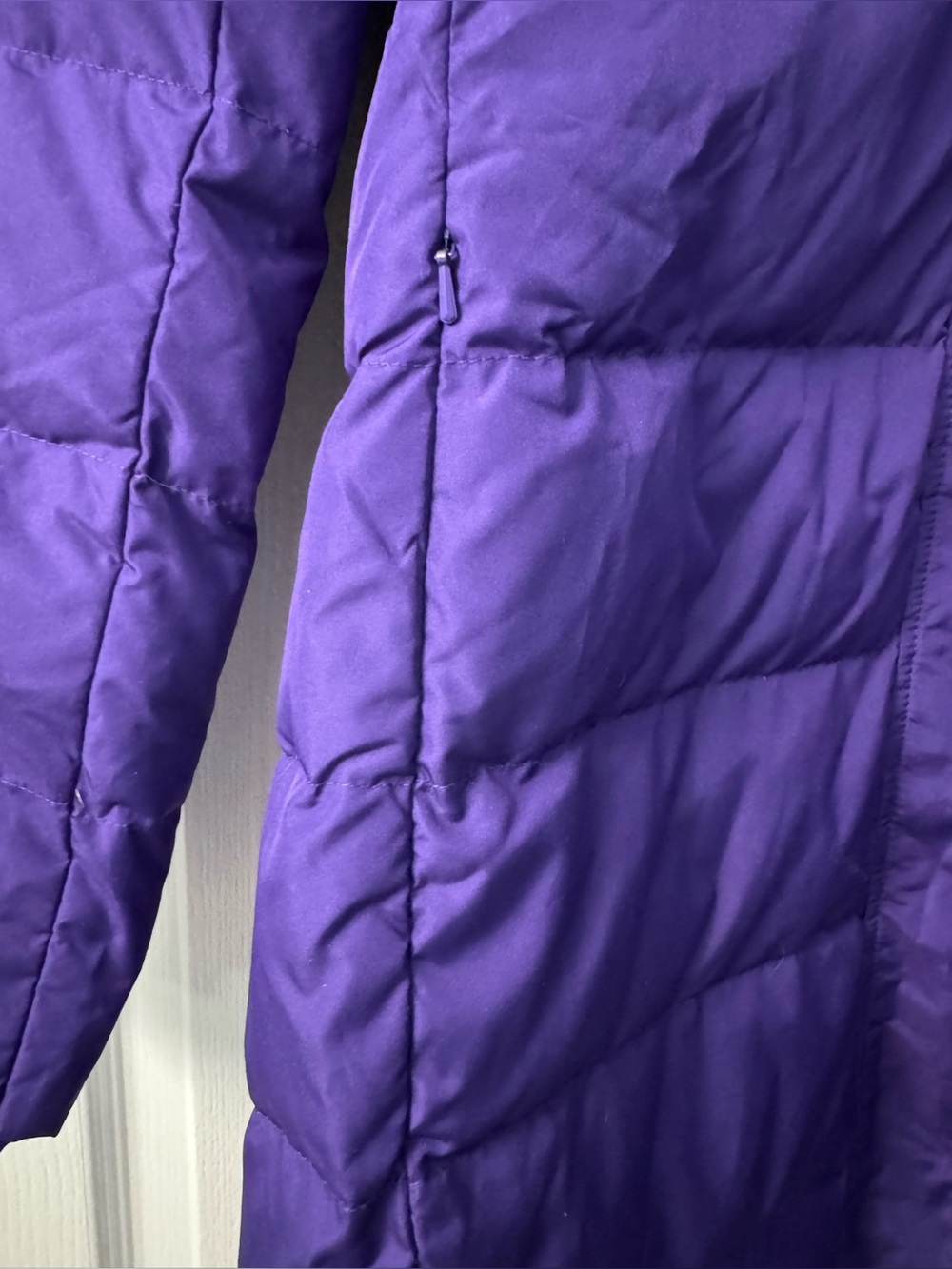 Lands’ End Women’s Down Faux Fur Winter Coat in Vibrant Concord - Picture 4 of 14